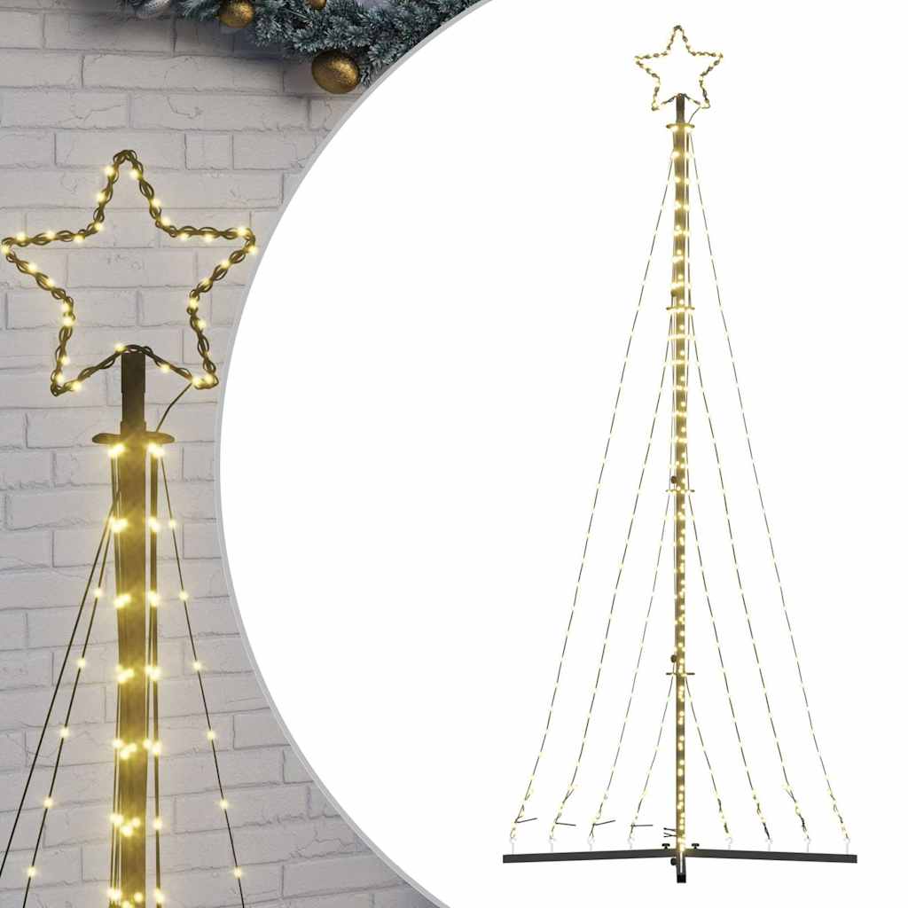 Juletrelys 447 LEDs varm hvit 249 cm