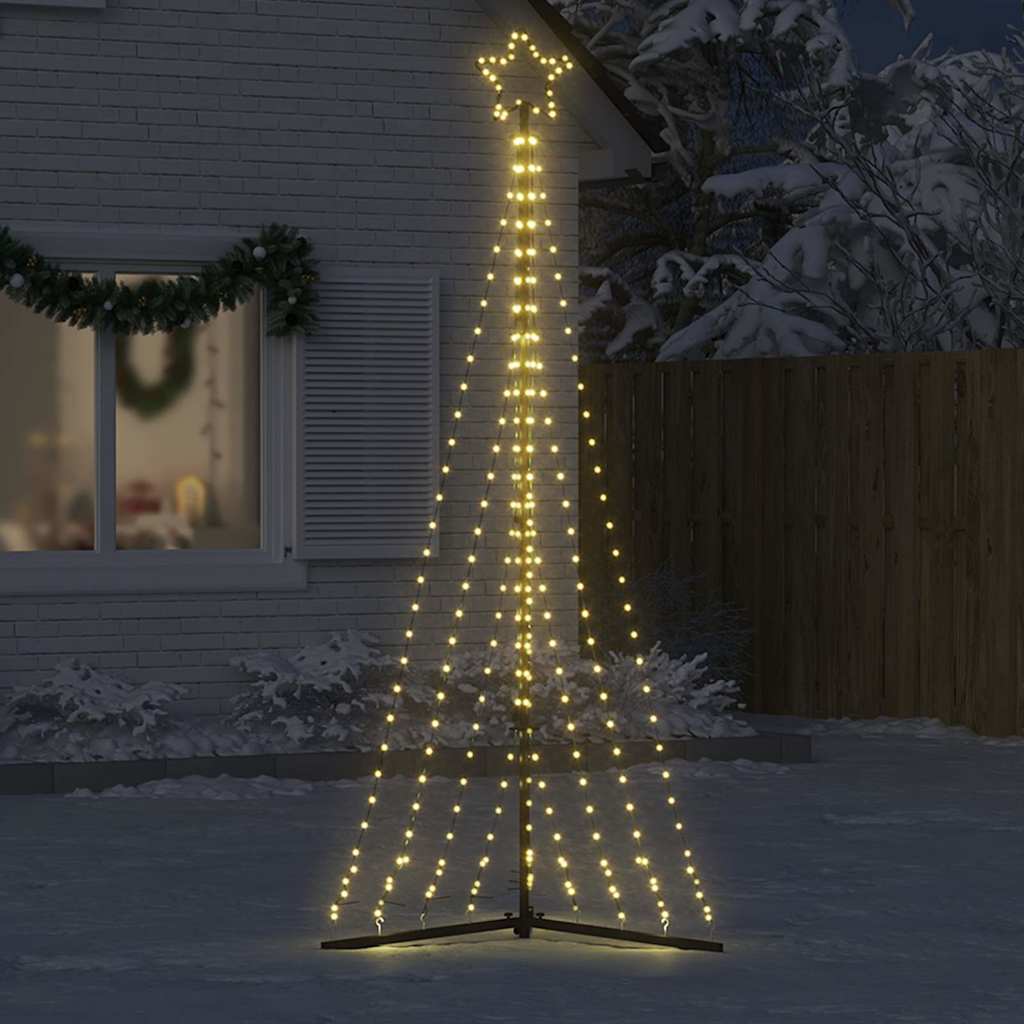 Juletrelys 447 LEDs varm hvit 249 cm