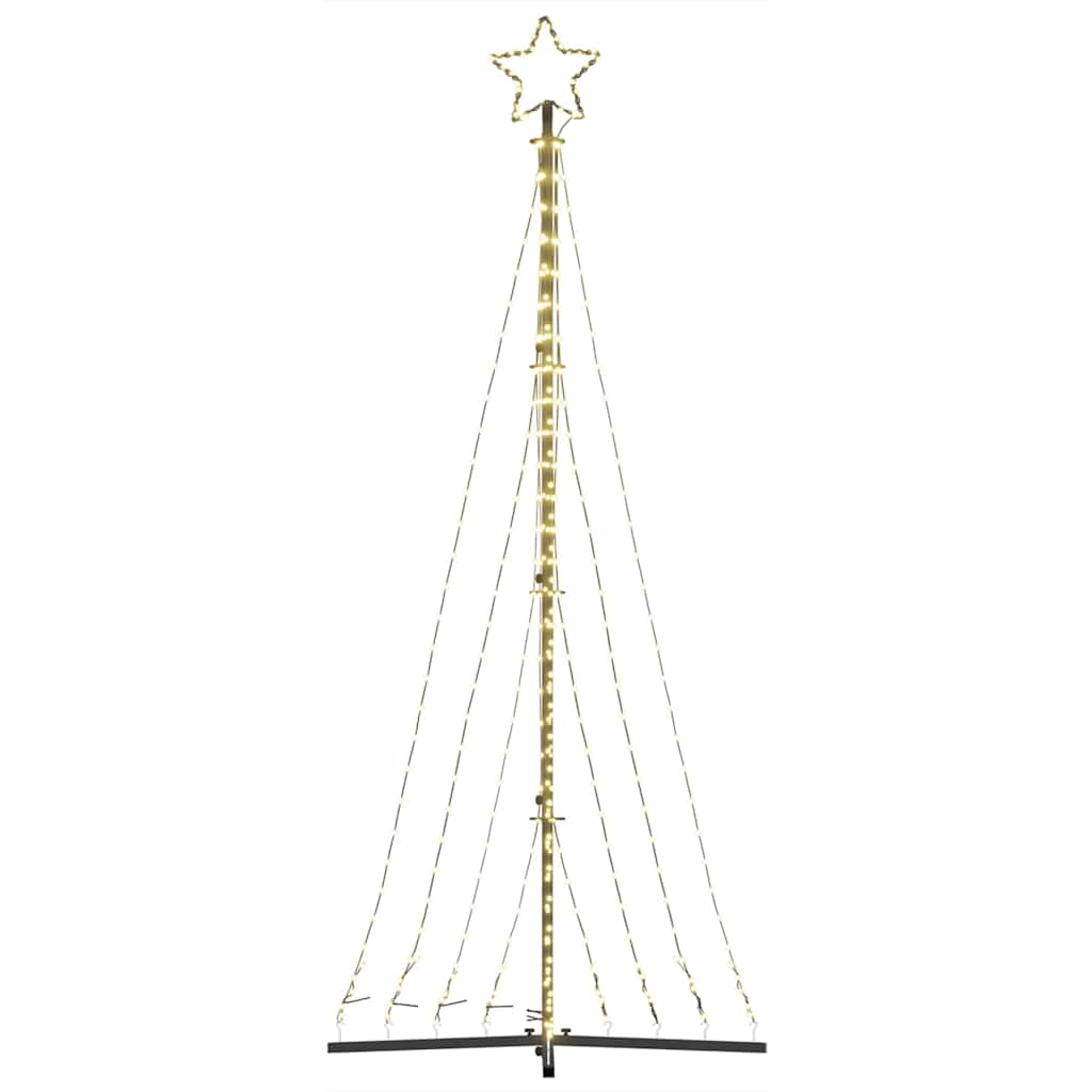 Juletrelys 447 LEDs varm hvit 249 cm