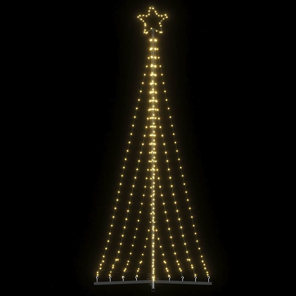 Juletrelys 447 LEDs varm hvit 249 cm