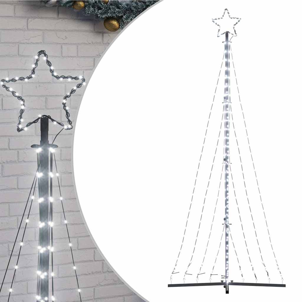 LED Juletre 447 LEDs Kald Hvit 249 cm