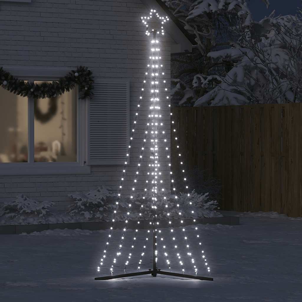 LED Juletre 447 LEDs Kald Hvit 249 cm