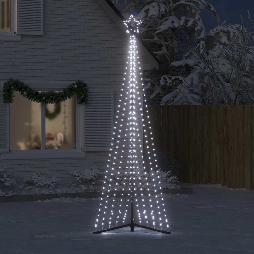 LED juletre 495 LEDs Kald Hvit 300,5 cm
