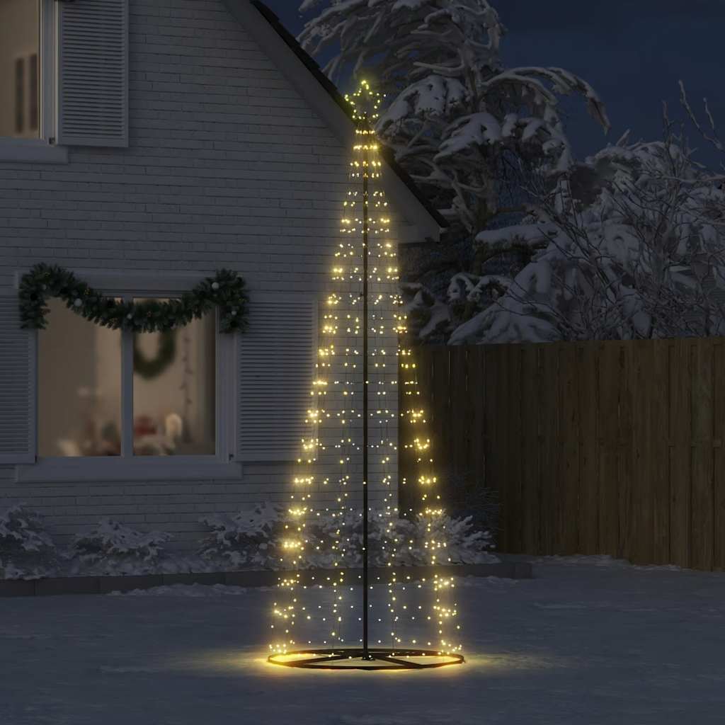 LED Juletre 550 LEDs Varm Hvit 304 cm