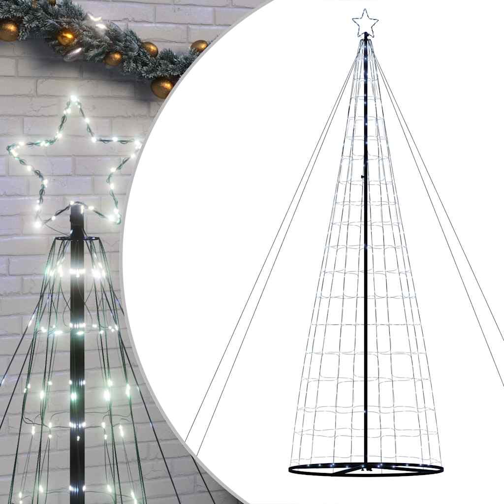 LED Juletre 1534 LEDs Kald Hvit 503 cm