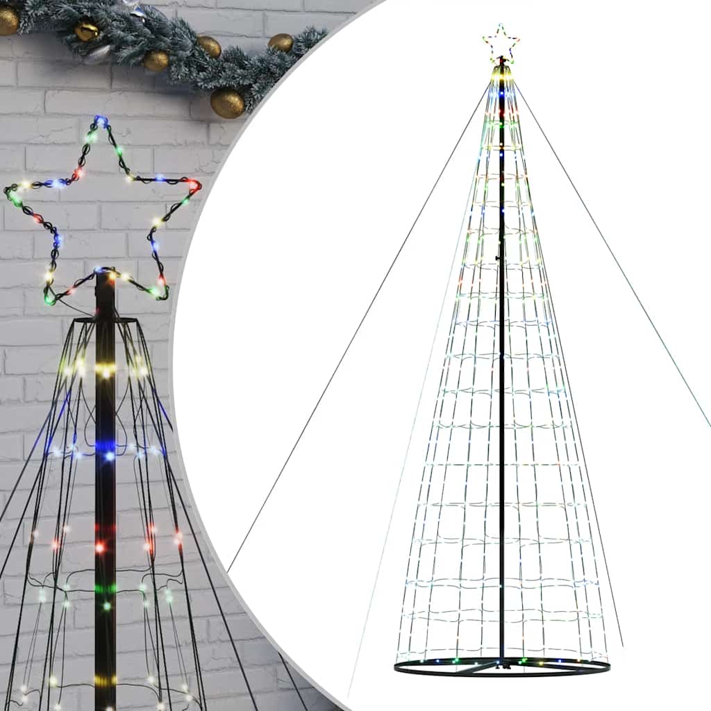 LED juletre 1534 LEDs Fargerike 503 cm