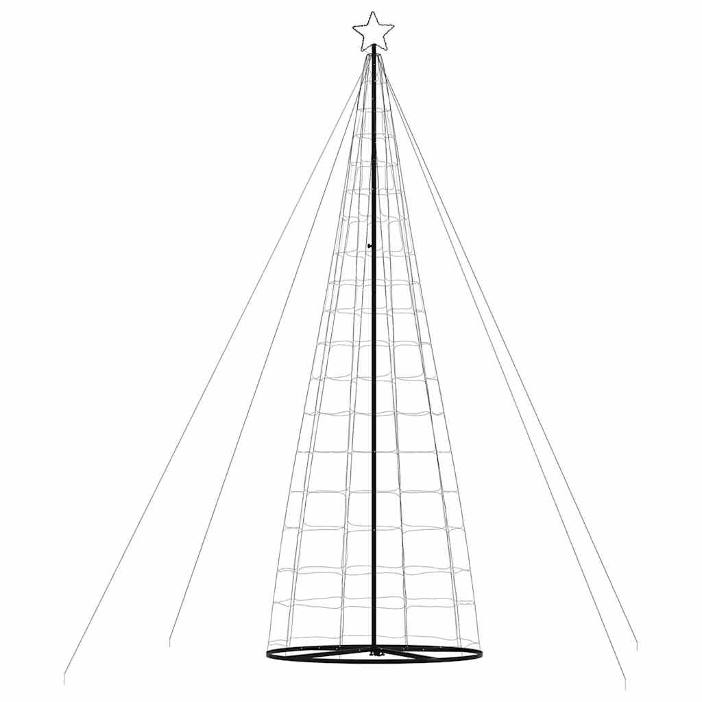 LED juletre 1534 LEDs Fargerike 503 cm