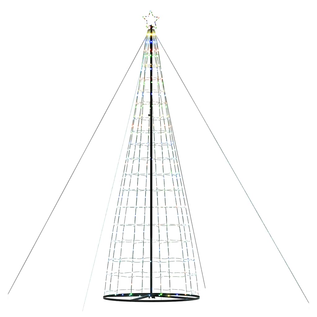 LED juletre 1534 LEDs Fargerike 503 cm