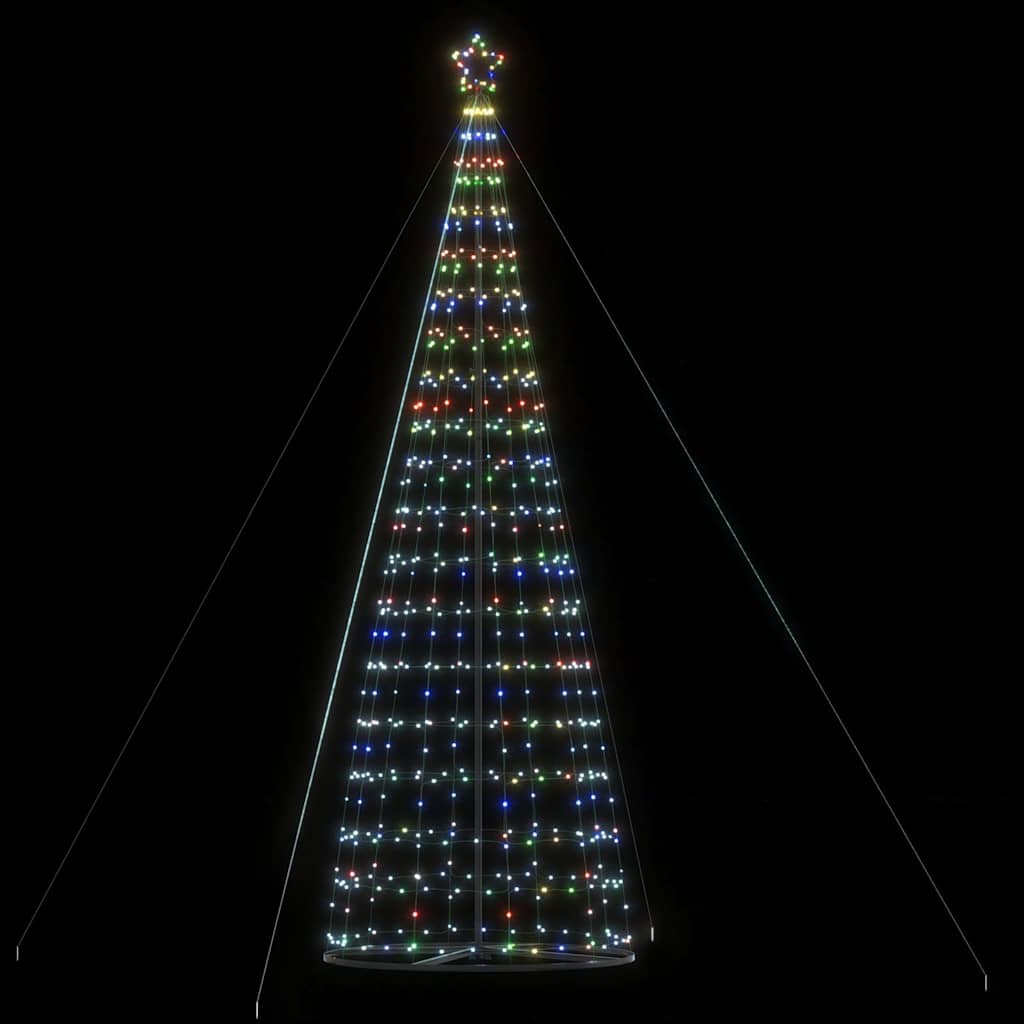 LED juletre 1534 LEDs Fargerike 503 cm
