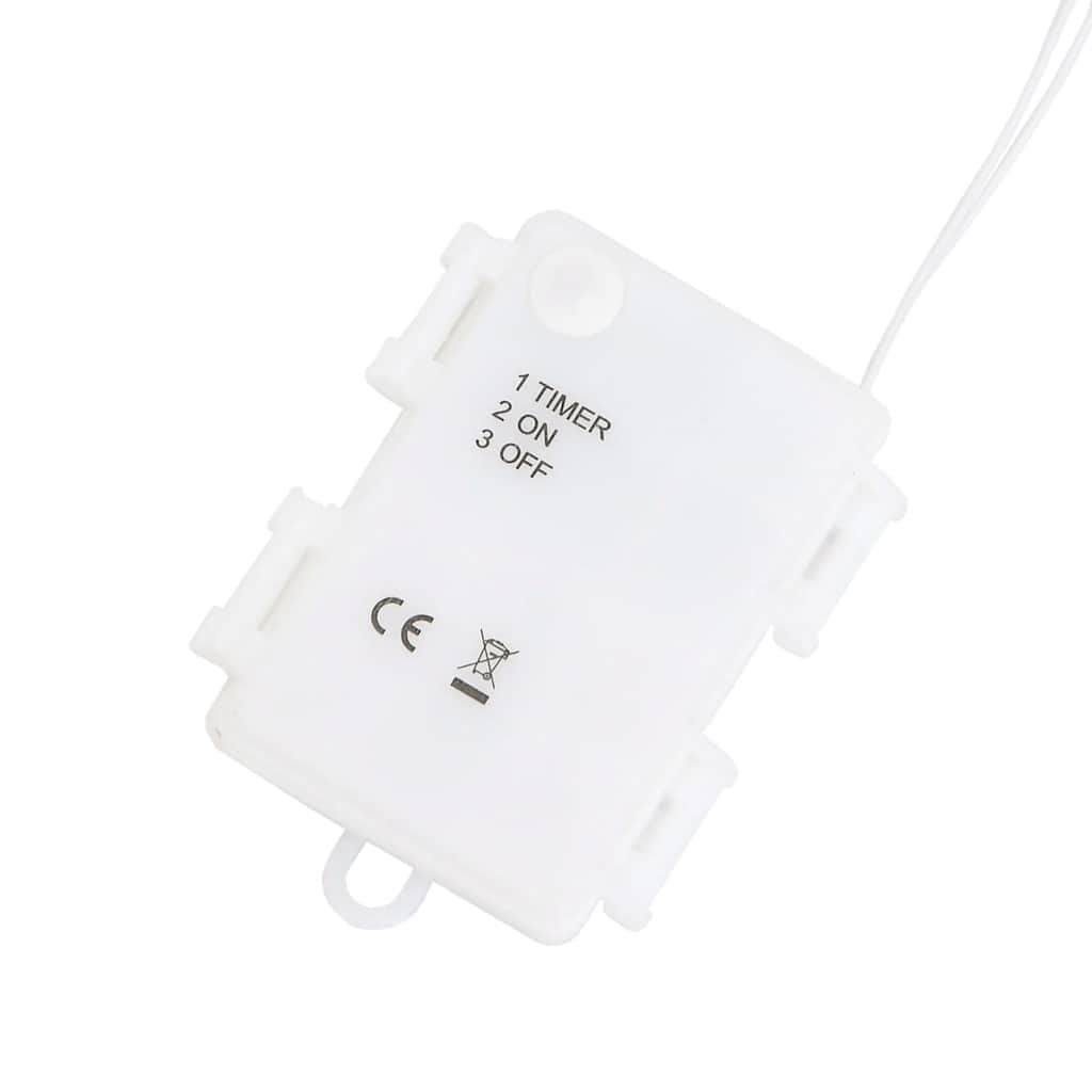 Julelys nisse silhuett 2 stk 35 LED varm hvit