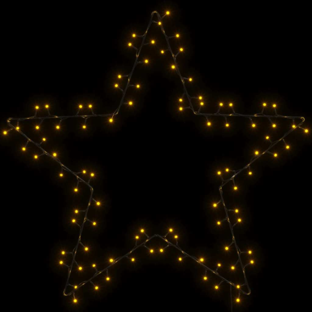 Julelys stjernesilhuett 115 LED varm hvit