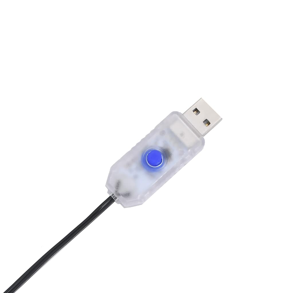 Julelys juletre silhuett 80 LED varm hvit