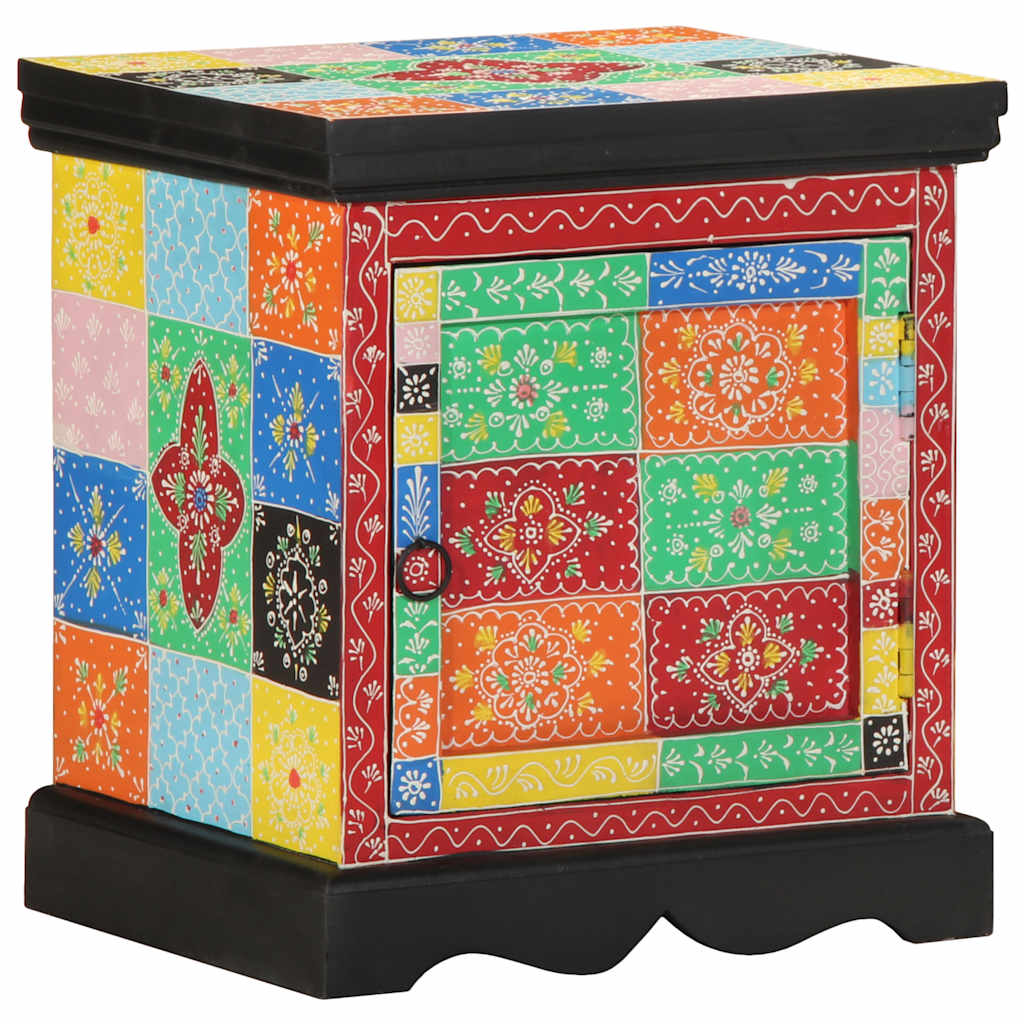 Nattbord flerfarget 40x35x45 cm heltre mango