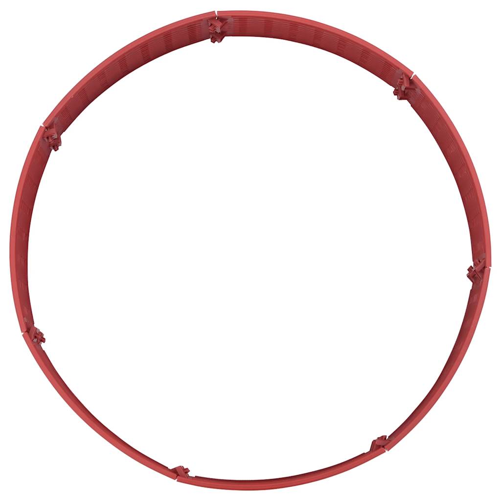 Juletreskjørt rødt Ø56x23 cm plast