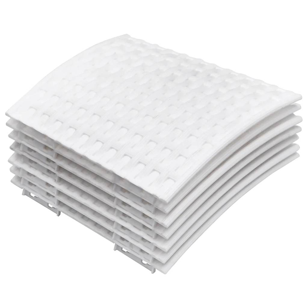 Juletreskjørt hvit Ø56x23 cm plast
