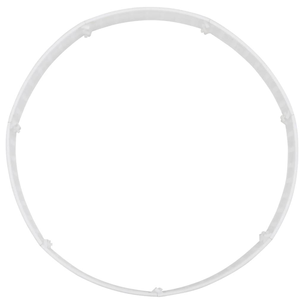 Juletreskjørt hvit Ø56x23 cm plast