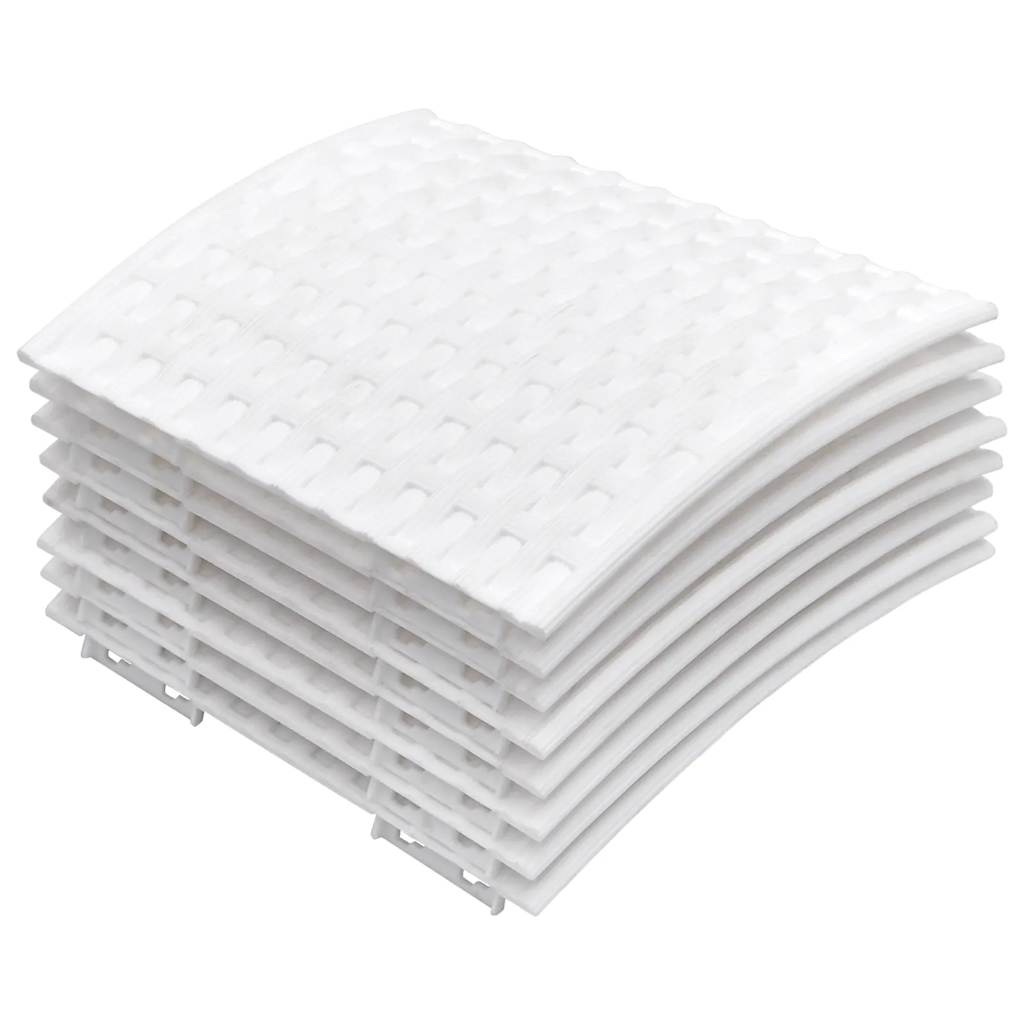 Juletreskjørt hvit Ø65x23 cm plast