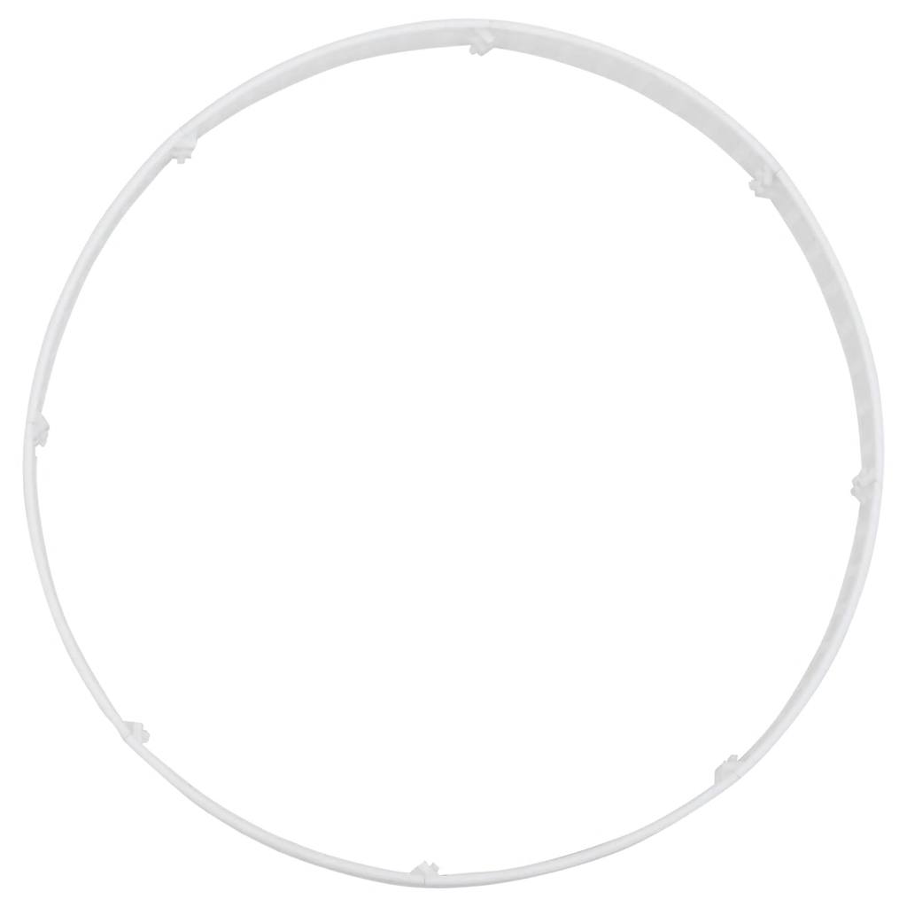 Juletreskjørt hvit Ø65x23 cm plast