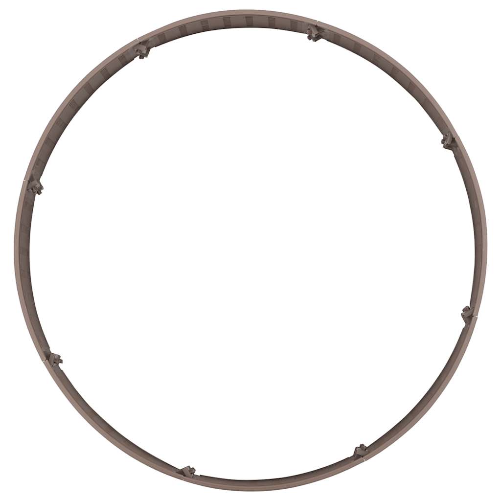 Juletreskjørt brun Ø65x23 cm plast
