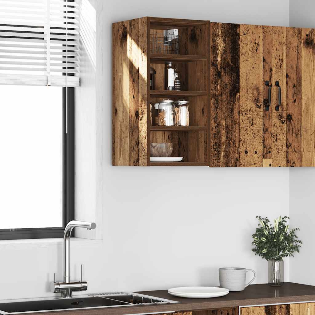 Hengende skap "Riga" gammelt tre 30x29,5x60 cm konstruert tre