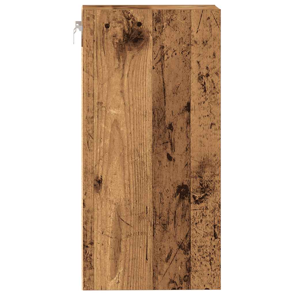 Hengende skap "Riga" gammelt tre 30x29,5x60 cm konstruert tre