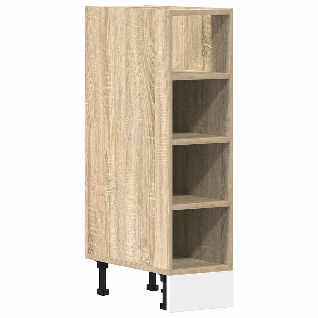 Bunnskap "Riga" sonoma eik 20x44,5x81,5 cm konstruert tre