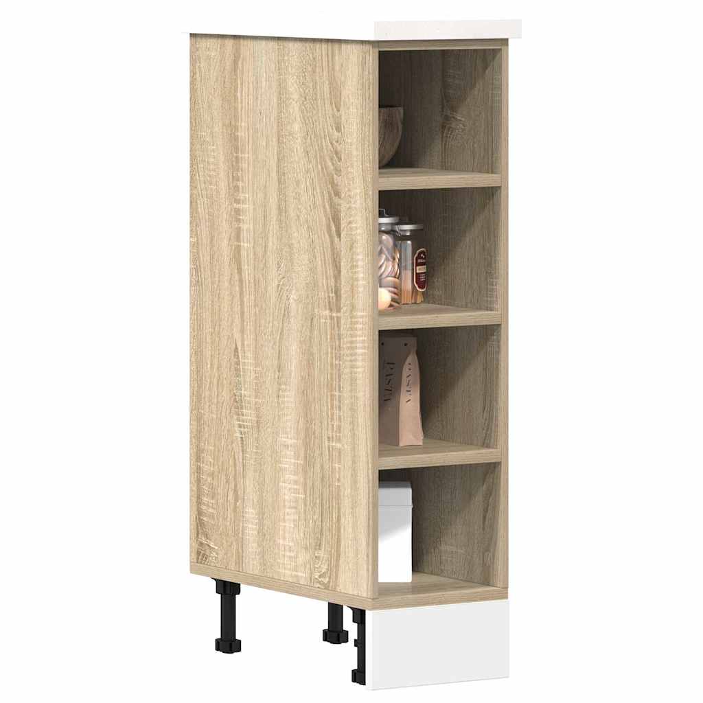 Bunnskap "Riga" sonoma eik 20x44,5x81,5 cm konstruert tre