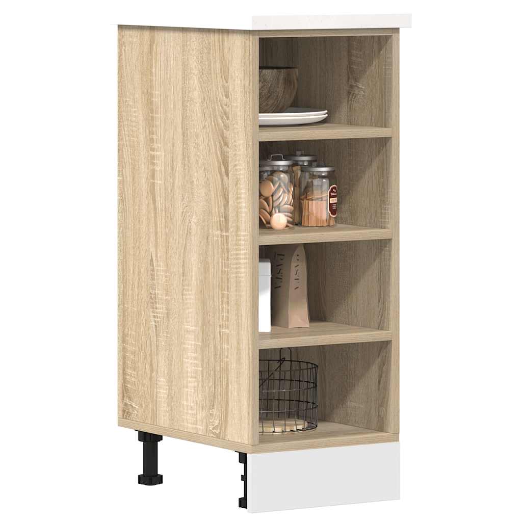 Bunnskap "Riga" sonoma eik 30x44,5x81,5 cm konstruert tre