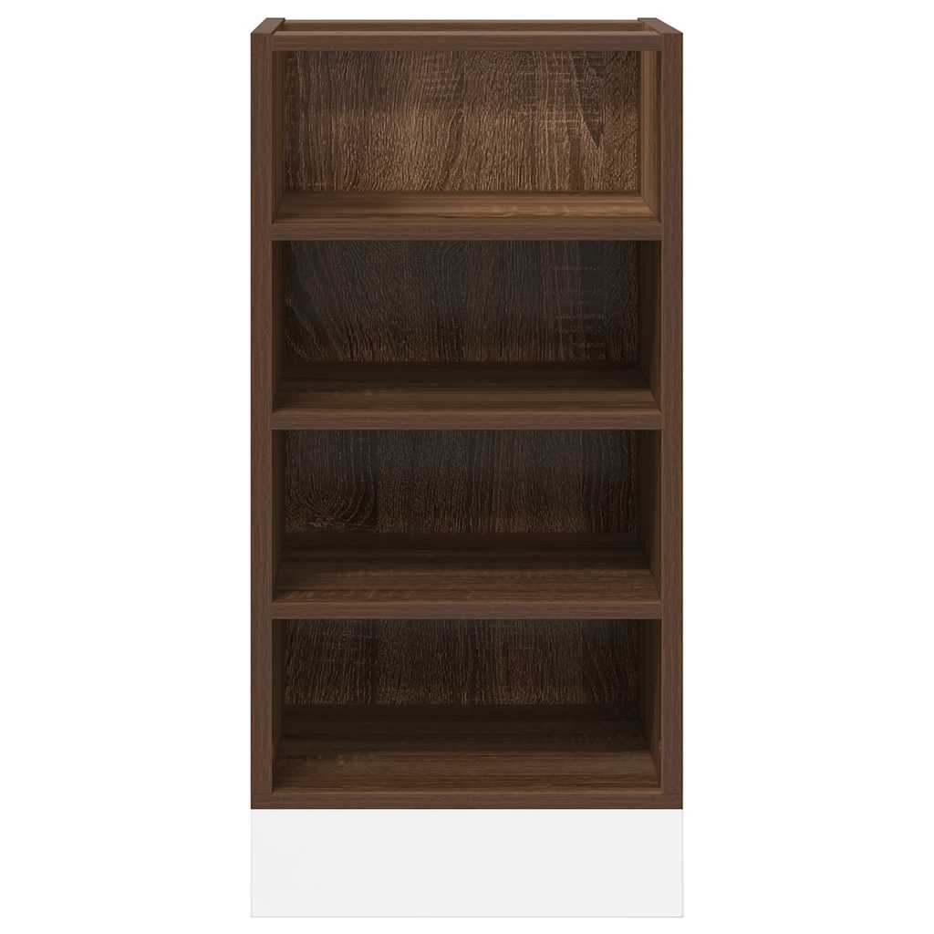 Bunnskap "Riga" brun eik 40x44,5x81,5 cm konstruert tre