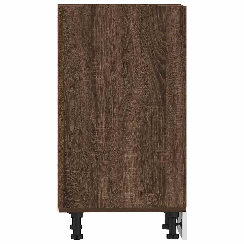 Bunnskap "Riga" brun eik 40x44,5x81,5 cm konstruert tre