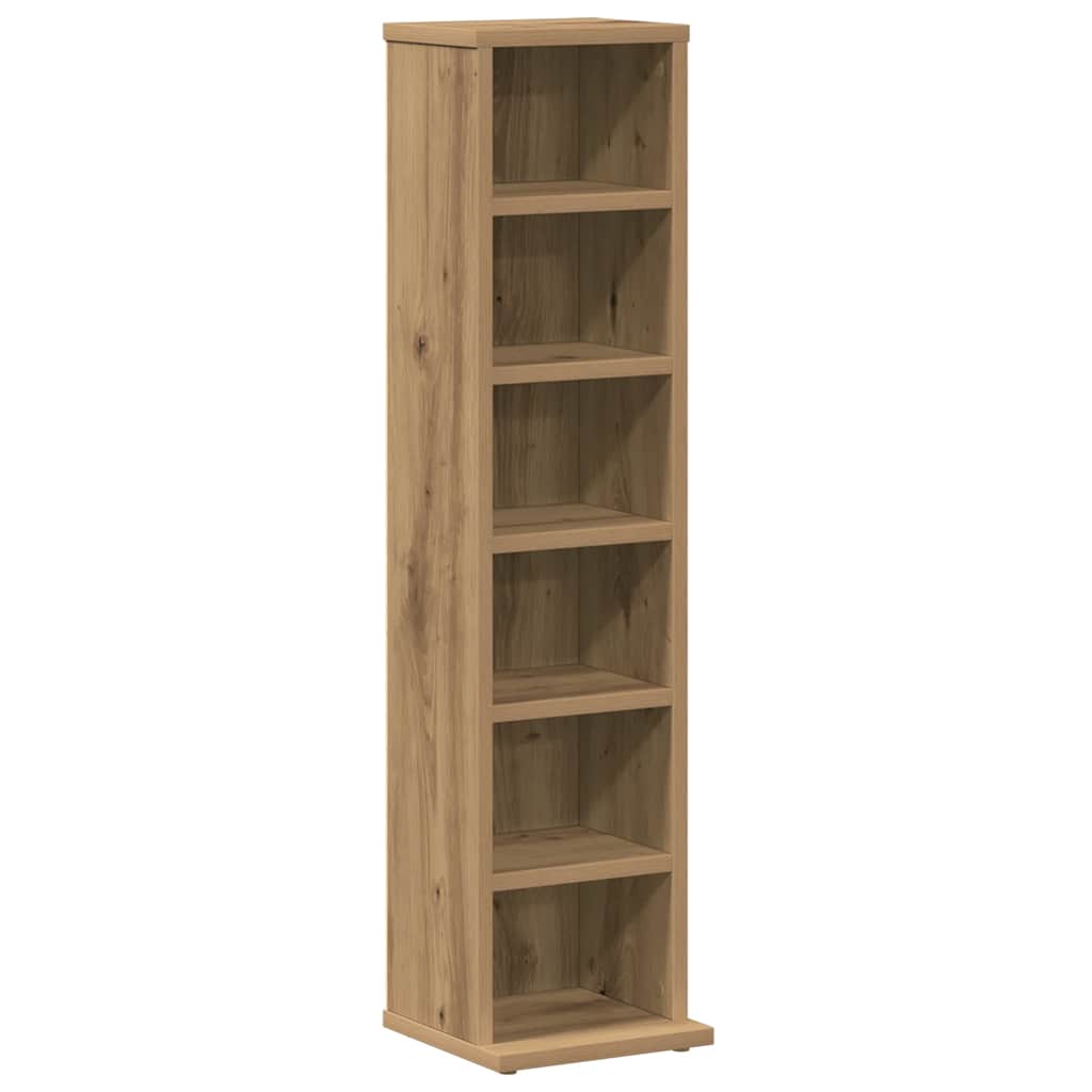 CD-skap artisan eik 21x20x88 cm konstruert tre