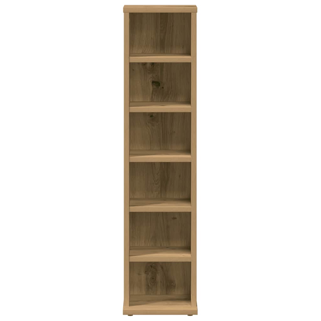 CD-skap artisan eik 21x20x88 cm konstruert tre