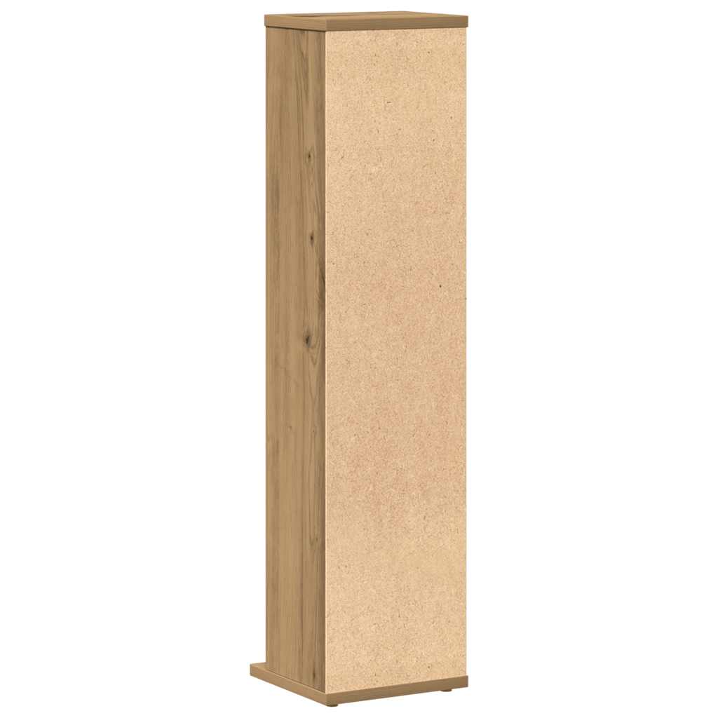 CD-skap artisan eik 21x20x88 cm konstruert tre
