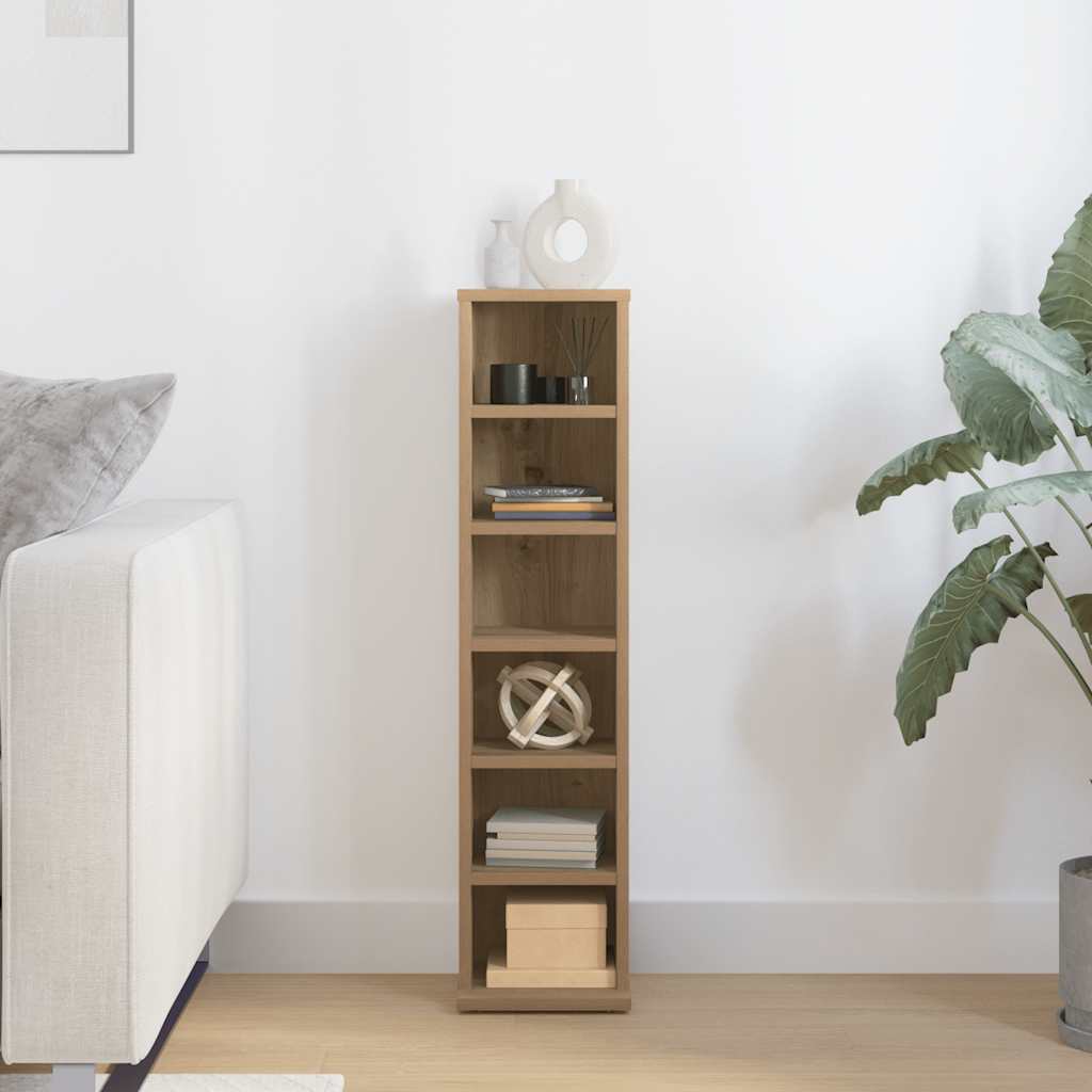CD-skap artisan eik 21x20x88 cm konstruert tre