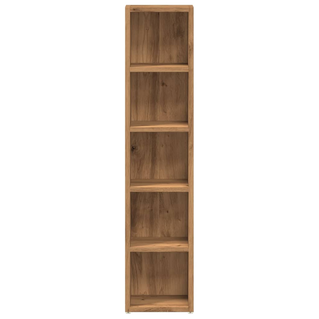 CD-skap 2 stk artisan eik 21x16x93,5 cm konstruert tre