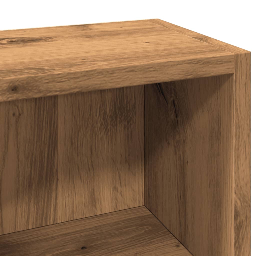 CD-skap 2 stk artisan eik 21x16x93,5 cm konstruert tre