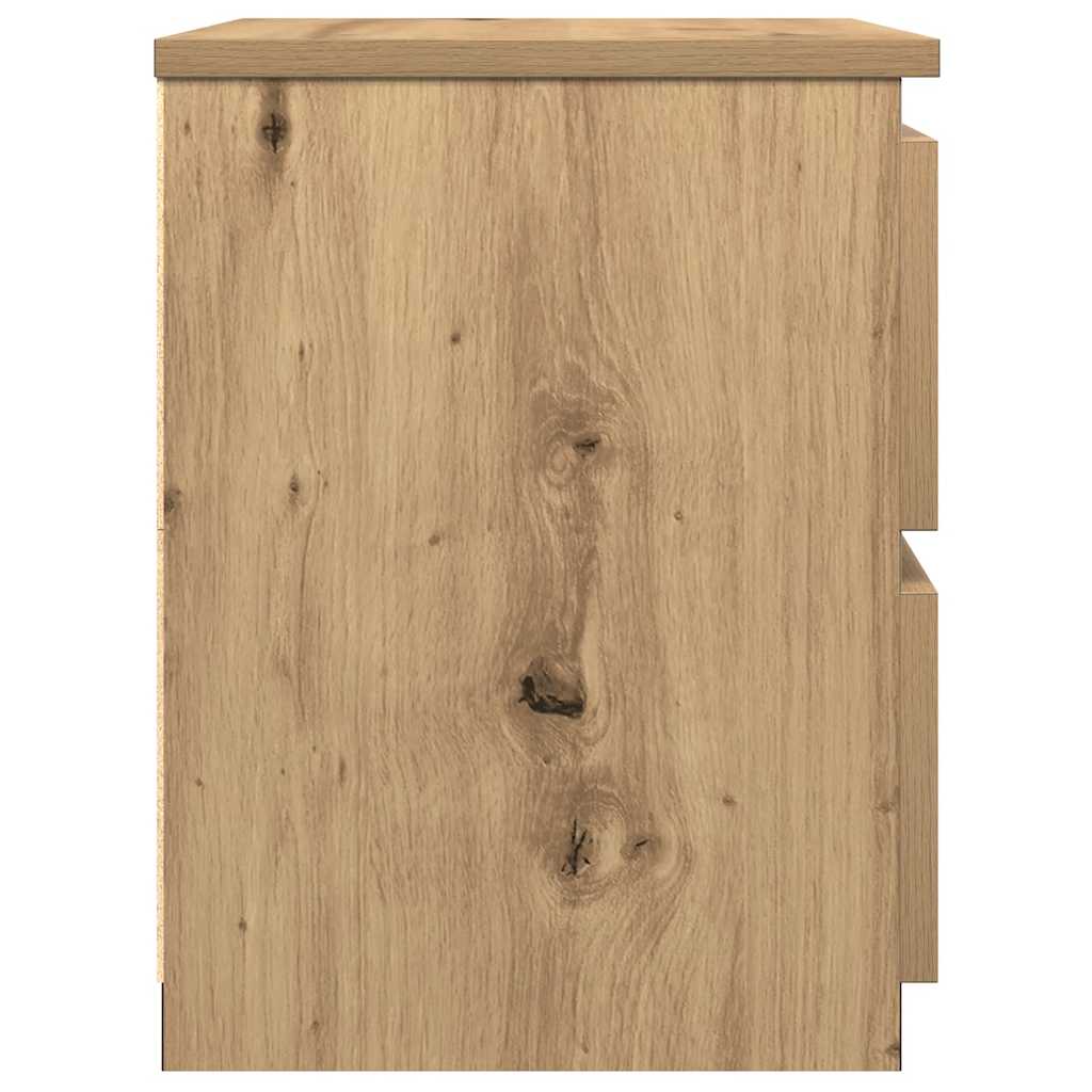 Nattbord 2 stk artisan eik 30x30x40 cm konstruert tre