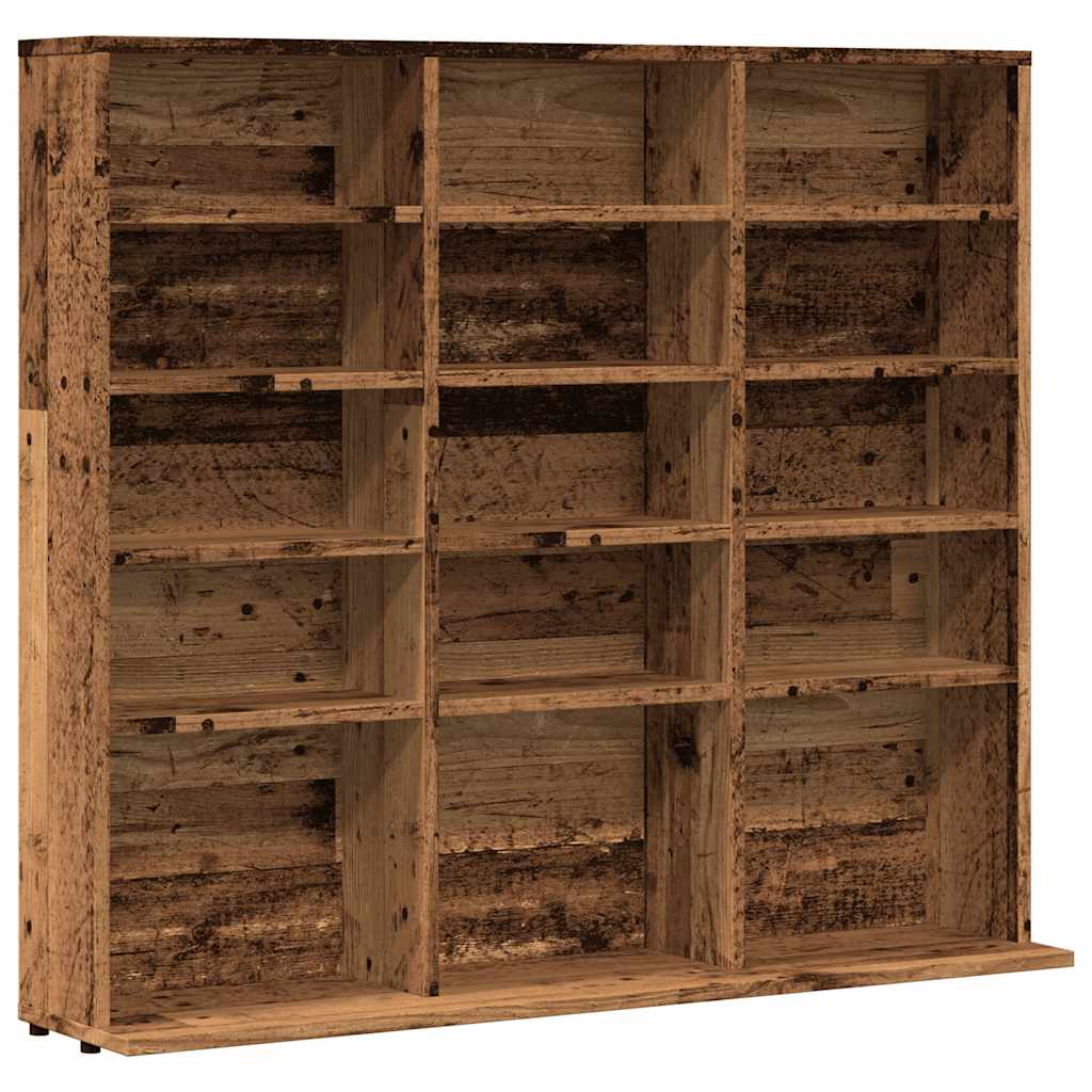 CD-skap gammelt tre 100x23x89,5 cm konstruert tre