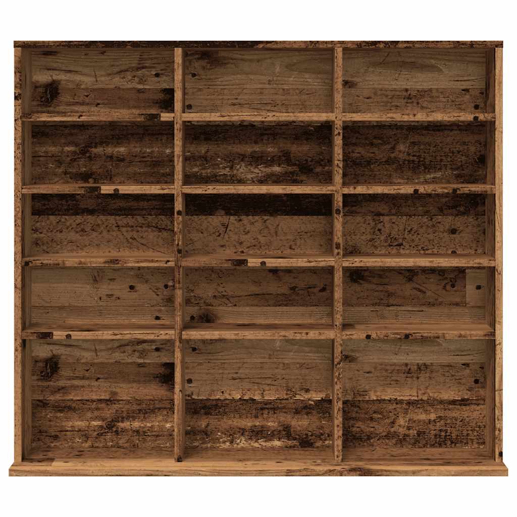 CD-skap gammelt tre 100x23x89,5 cm konstruert tre