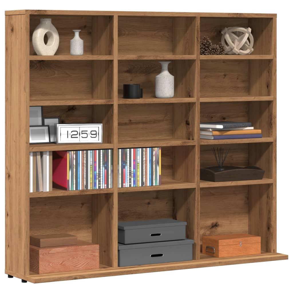 CD-skap artisan eik 100x23x89,5 cm konstruert tre