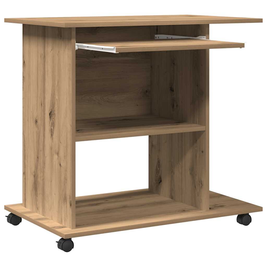 Databord artisan eik 80x50x75 cm konstruert tre