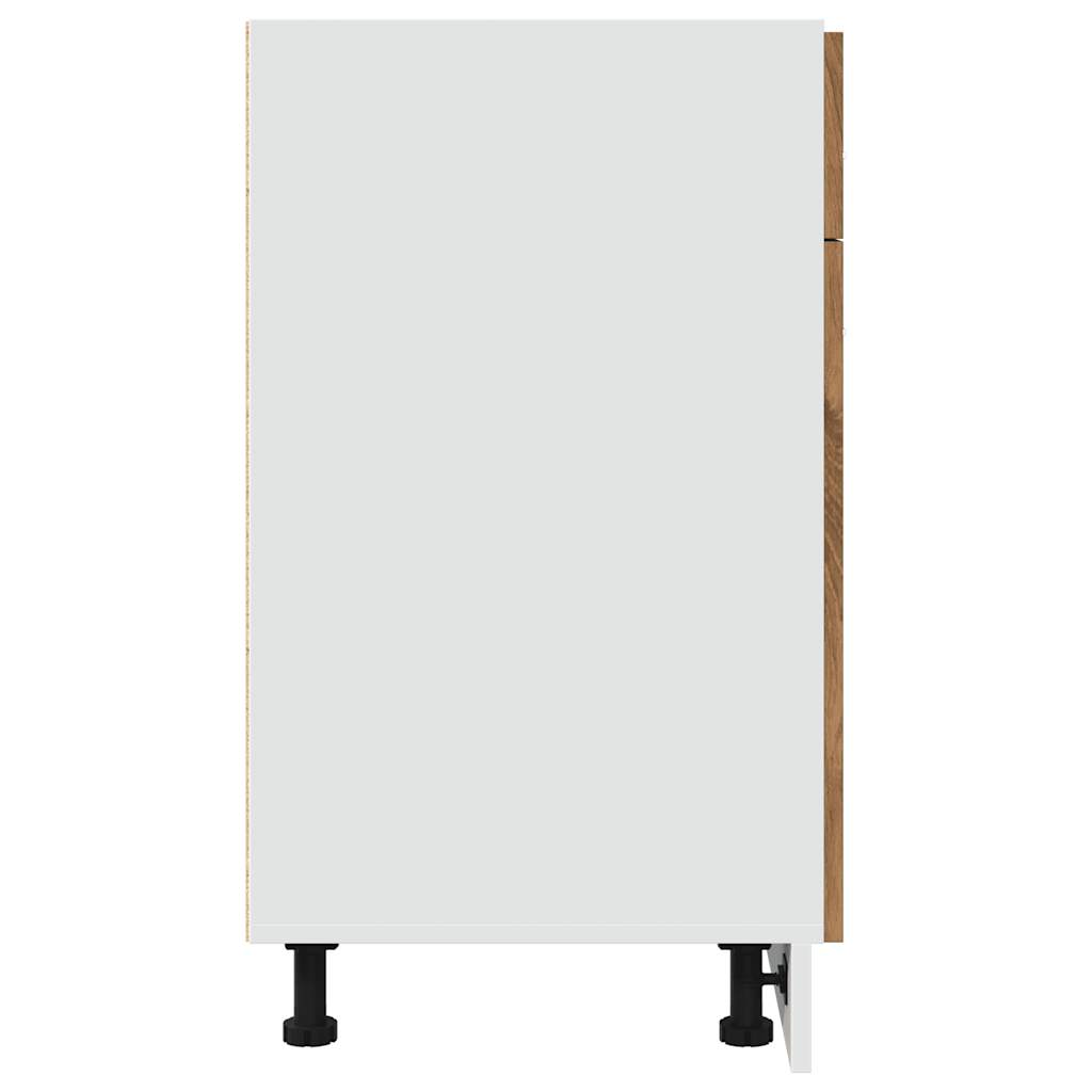 Bunnskap med skuff "Lyon" artisan eik 80x46x81,5 cm