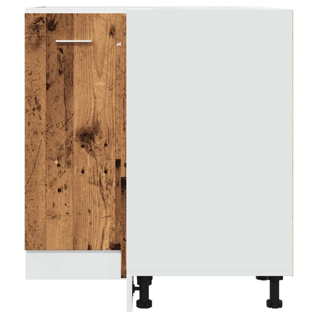 Kjøkkenskap gammelt tre 75,5x75,5x81,5 cm konstruert tre