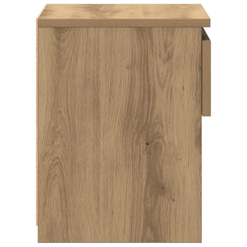 Nattbord 2 stk artisan eik 40x30x39 cm konstruert tre