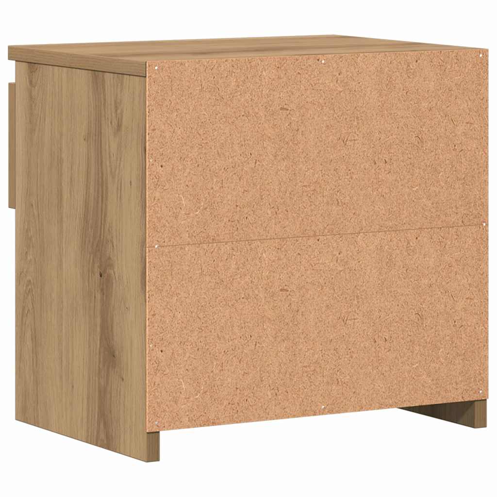 Nattbord 2 stk artisan eik 40x30x39 cm konstruert tre