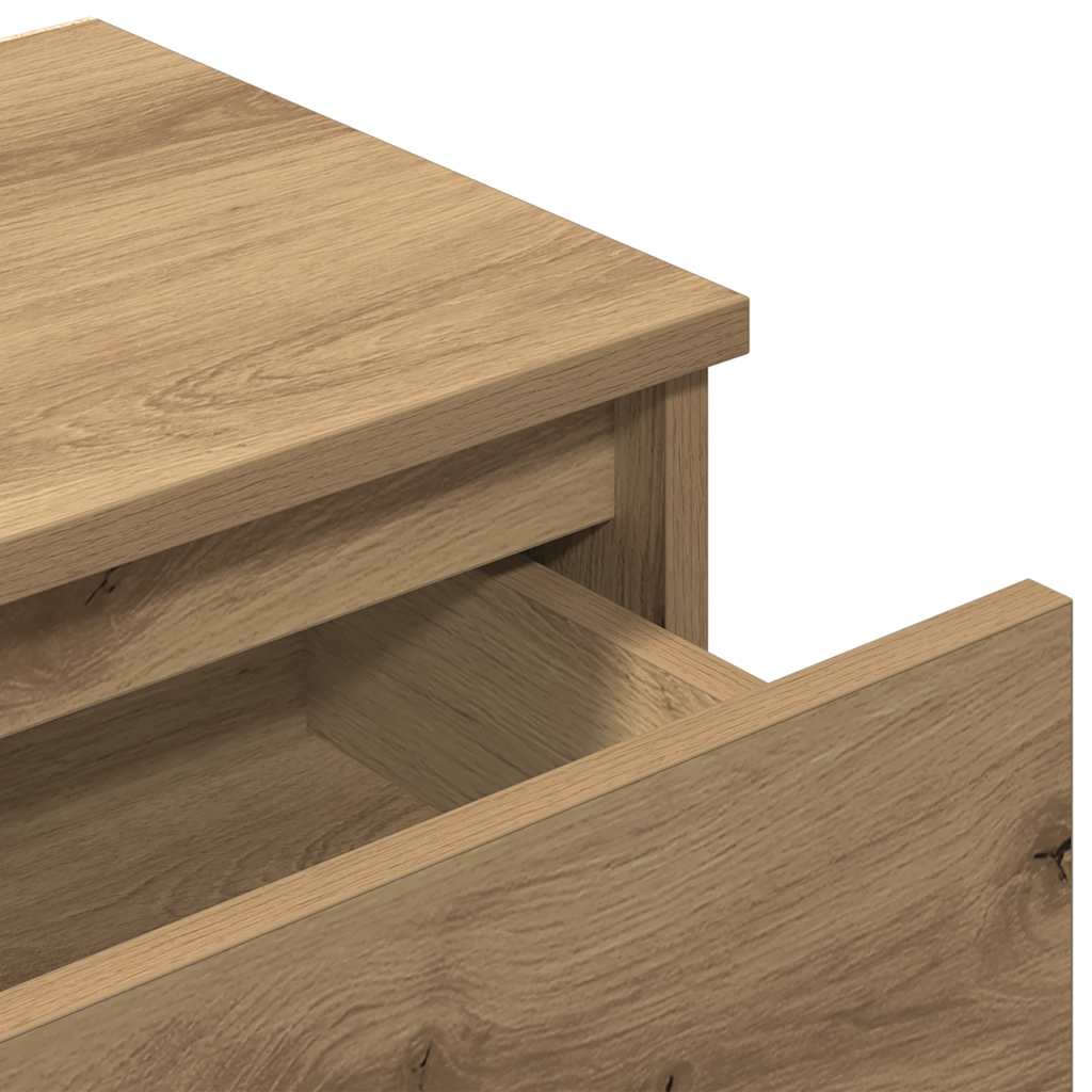 Nattbord 2 stk artisan eik 40x30x39 cm konstruert tre