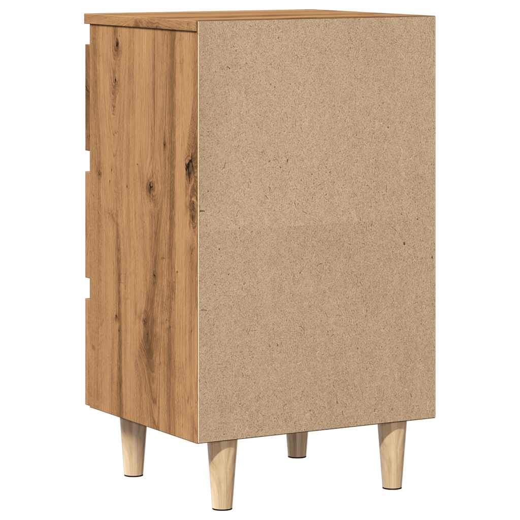 Nattbord artisan eik 40x35x69 cm konstruert tre
