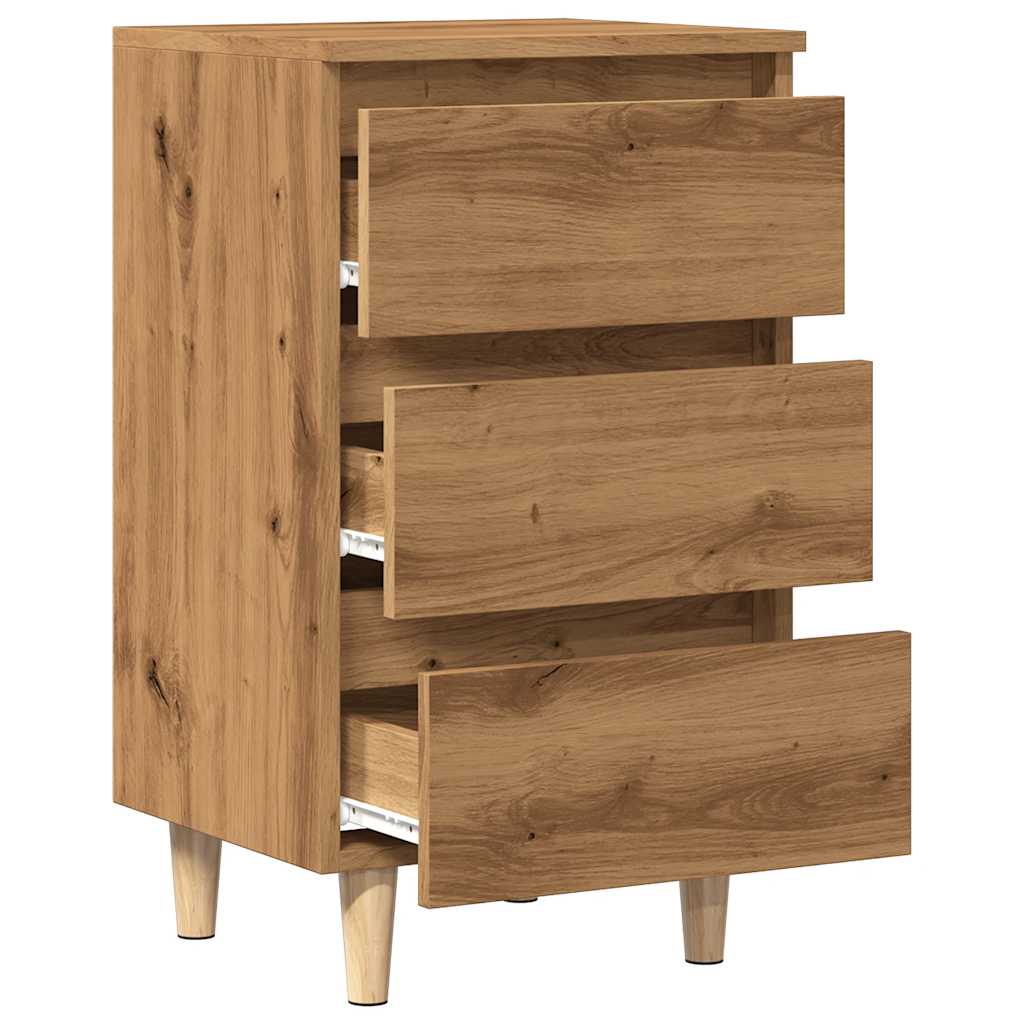 Nattbord artisan eik 40x35x69 cm konstruert tre