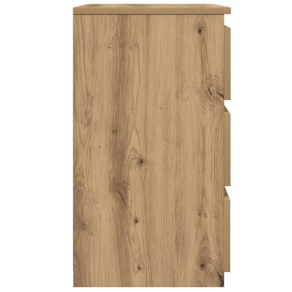 Nattbord 2 stk artisan eik 40x35x62,5 cm konstruert tre