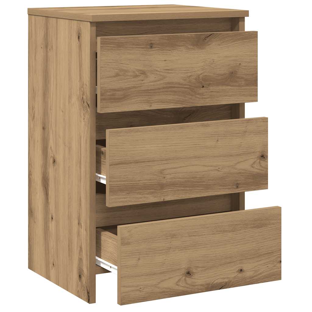 Nattbord 2 stk artisan eik 40x35x62,5 cm konstruert tre